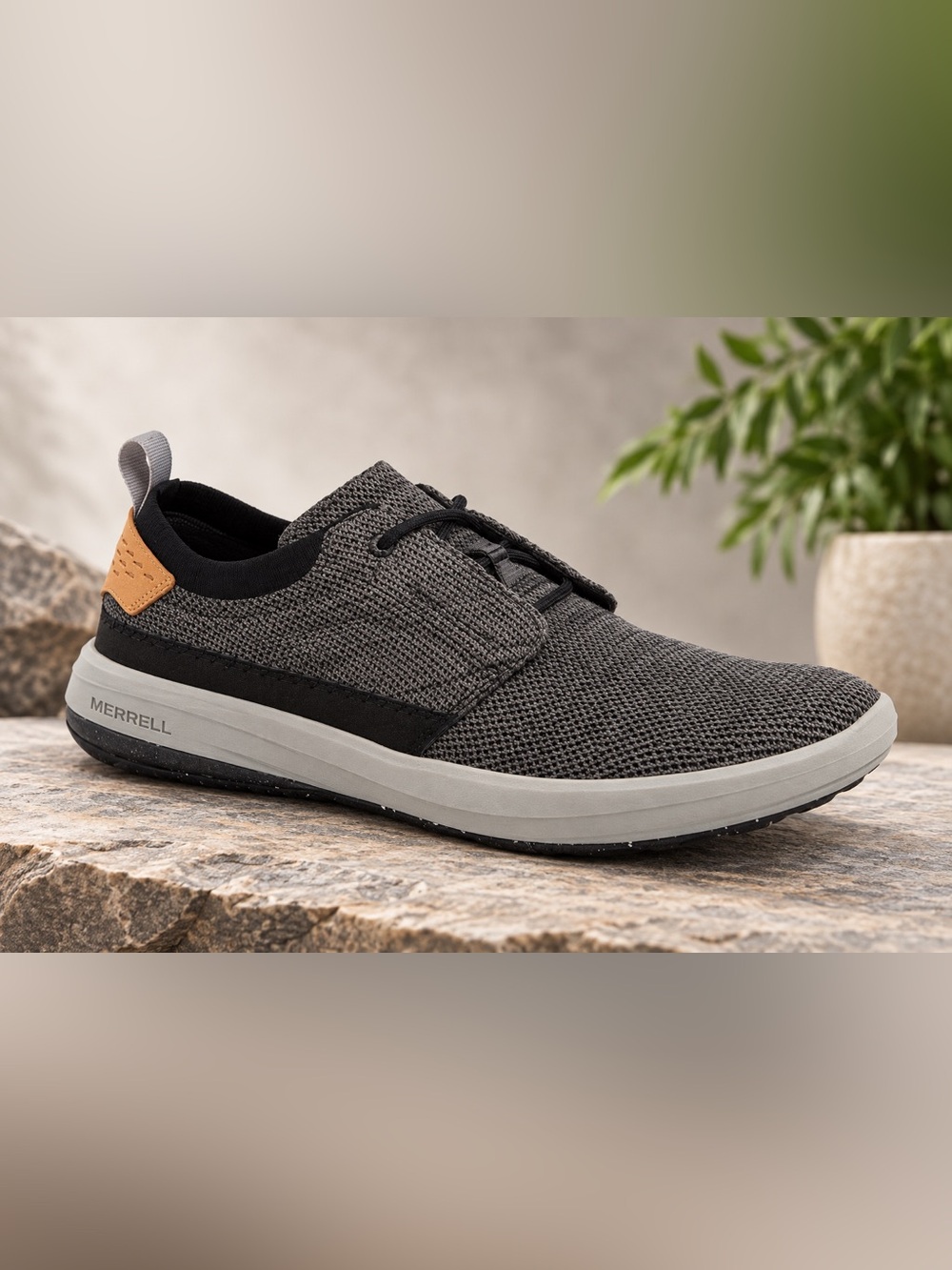 Merrell Gridway sneaker in boulder (grey)